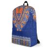 blue african backpack