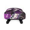 purple and black backpack