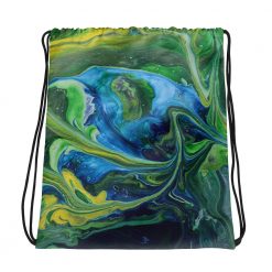 Fractured Earth Drawstring bag