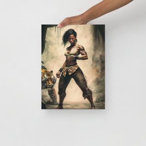 tiger stance canvas art