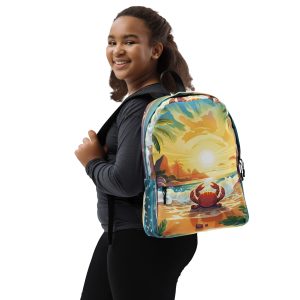 Sun Rise at the Beach with the Crab Backpack