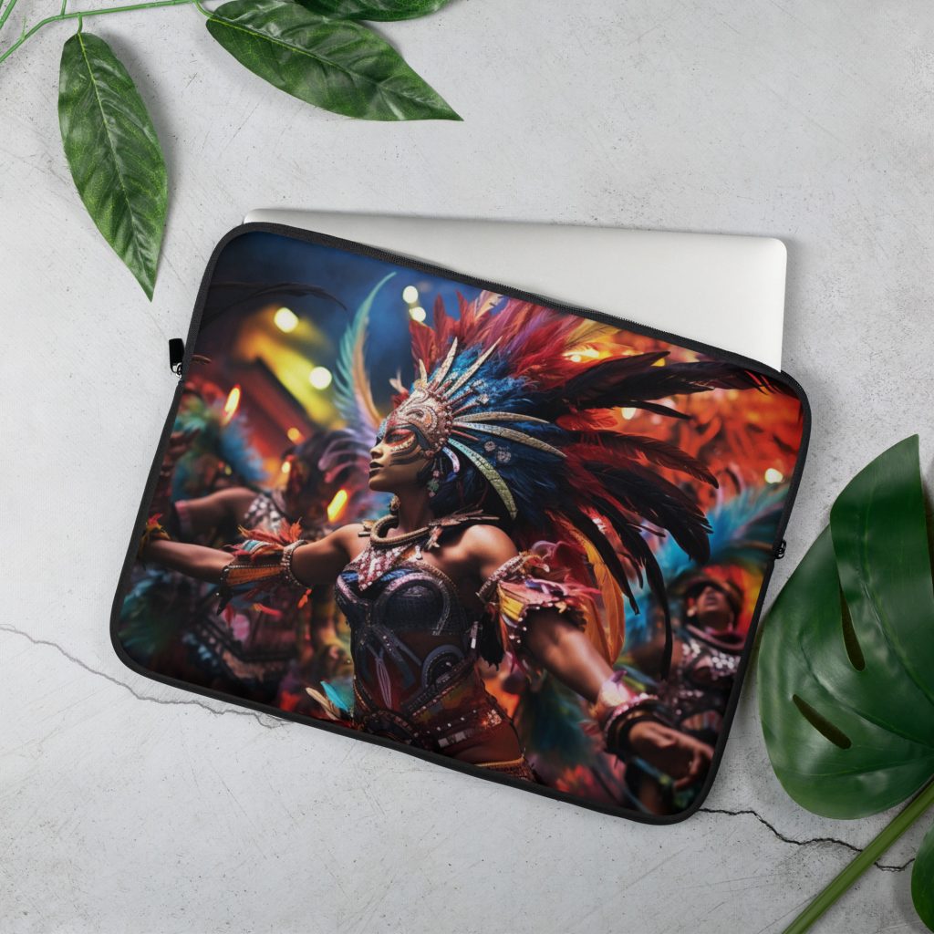 carnival designed laptop sleeve