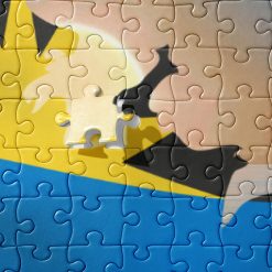Antigua Island Flag  - 252 Piece Jigsaw Puzzle