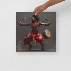 Shango Dancing to the Drums Poster