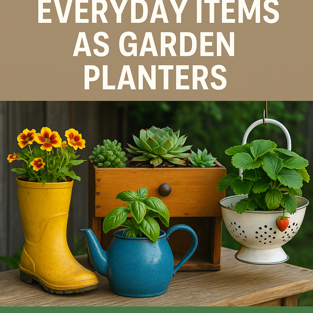 Using Everyday items as Garden Containers
