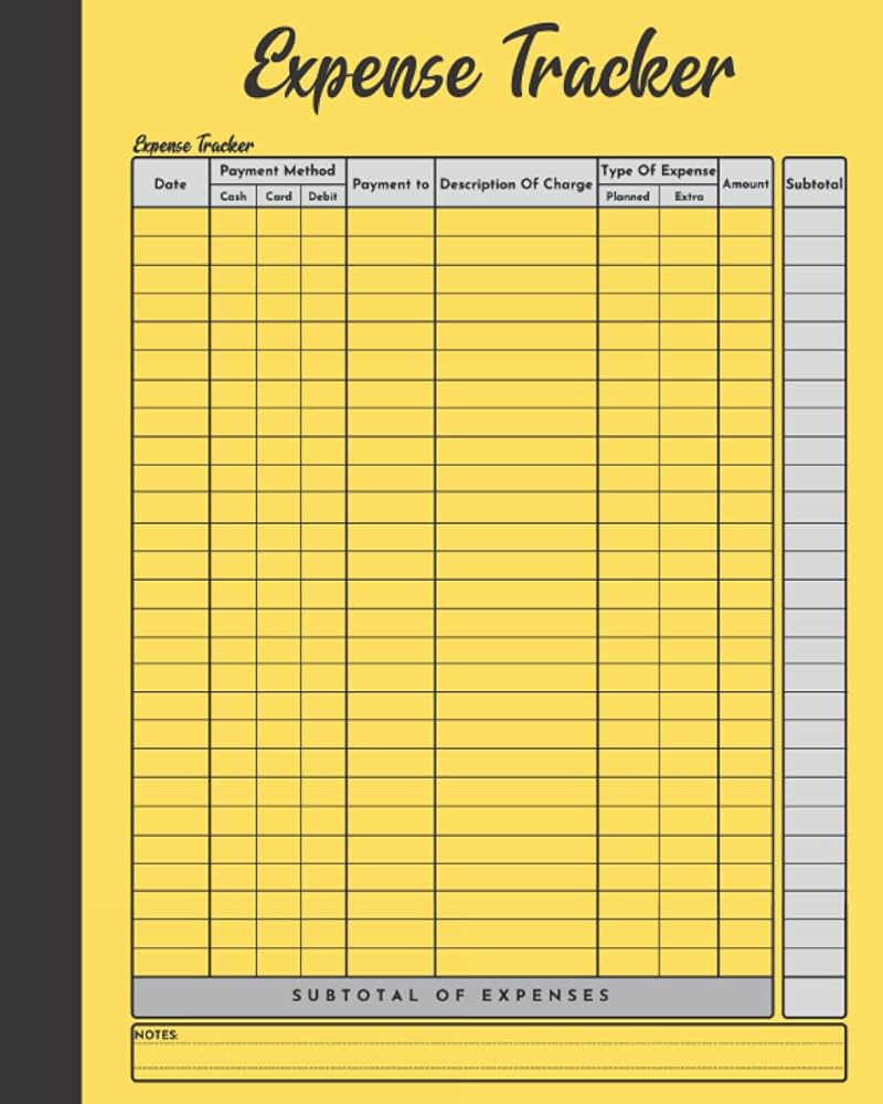 expense sheet