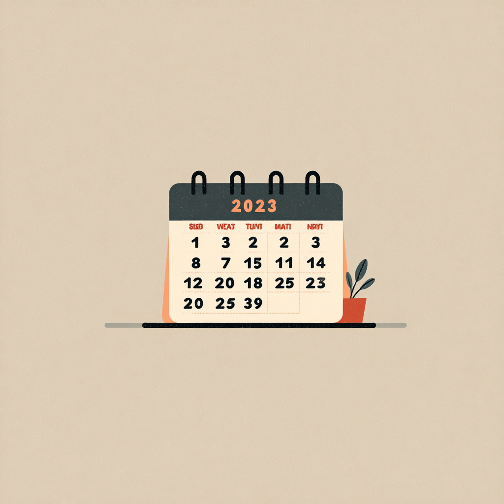 Calendar illustration showing how term life insurance works for a set number of years