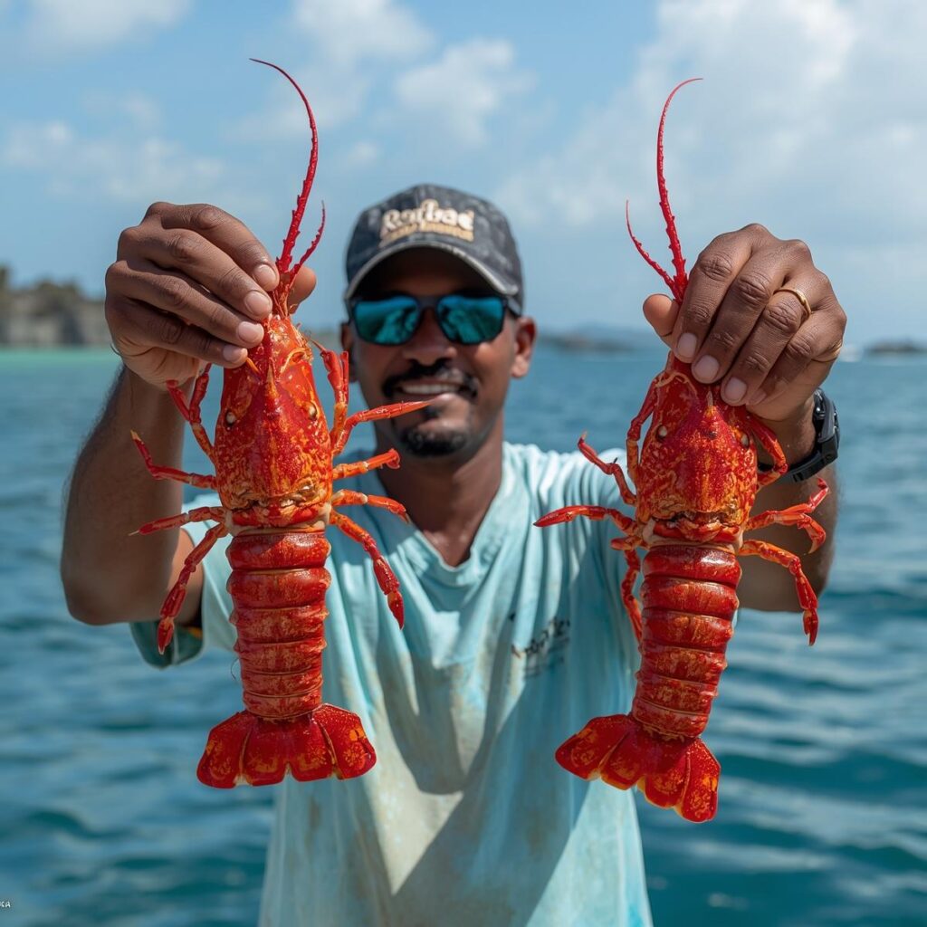 Fresh caught lobster